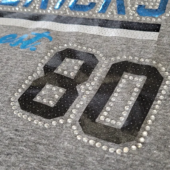 NEW Dallas Mavericks NBA Gameday Couture Womens Racerback Tank Heather Grey Medm - Picture 3 of 11